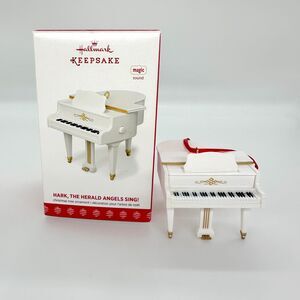 Hallmark Keepsake Hark The Herald Angels Sing Piano Ornament Magic Sound 2017
